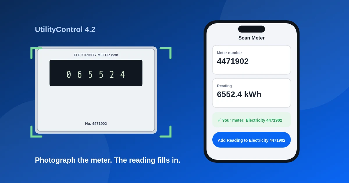 UtilityControl 4.2: Scan Your Meter and Let Your iPhone Read It